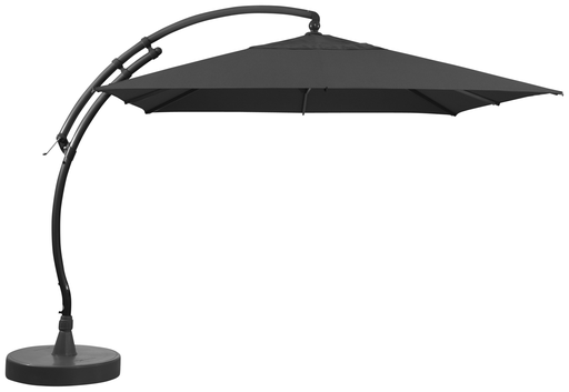 [SGN10345442] Parasol carré Olefin 300 + pied (Carbone) 