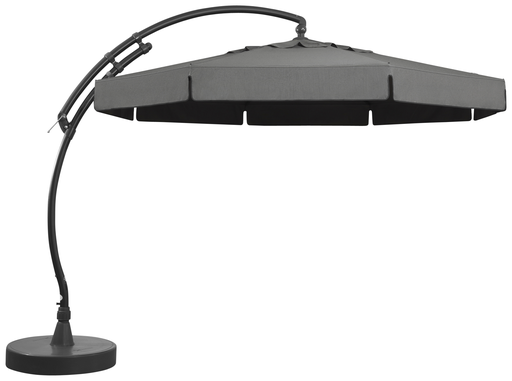 [SGN10345198] Parasol achthoekig Olefin 350 + voet (Titanium) 