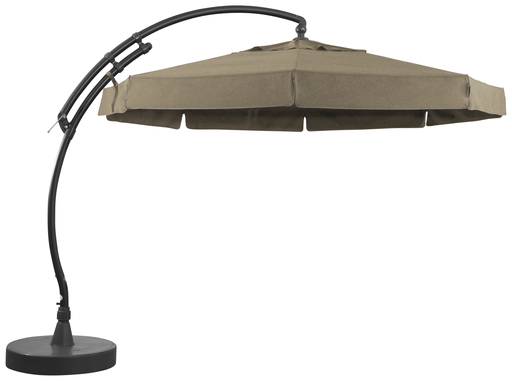 [SGN10345201] Parasol octogonal Olefin 350 + pied (Taupe) 