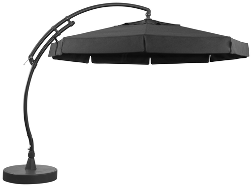 [SGN10345203] Parasol achthoekig Olefin 350 + voet (Carbon) 