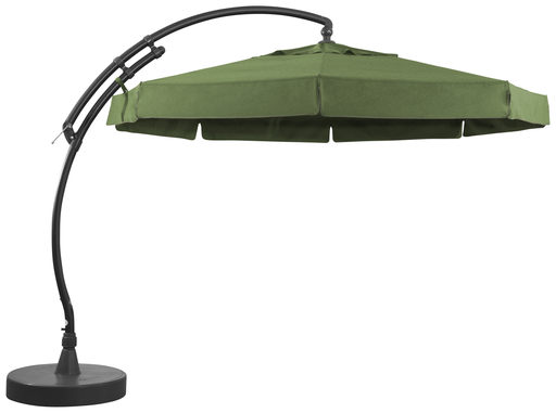 [SGN10345220] Parasol achthoekig Olefin 350 + voet (Donkergroen) 